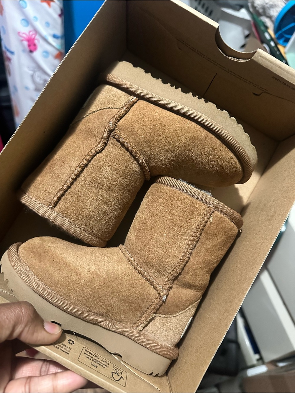 Classic Chestnut Suede Short Winter Boots